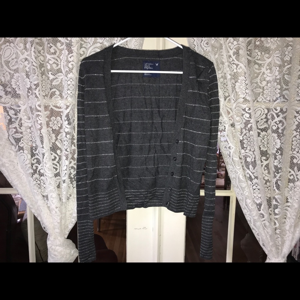 American Eagle gray with silver stripes (S)